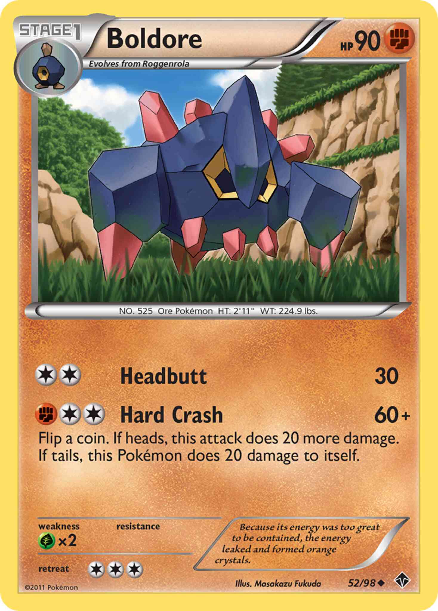 Boldore - 52/98 - Uncommon [bw2-52] [Non-Holo]