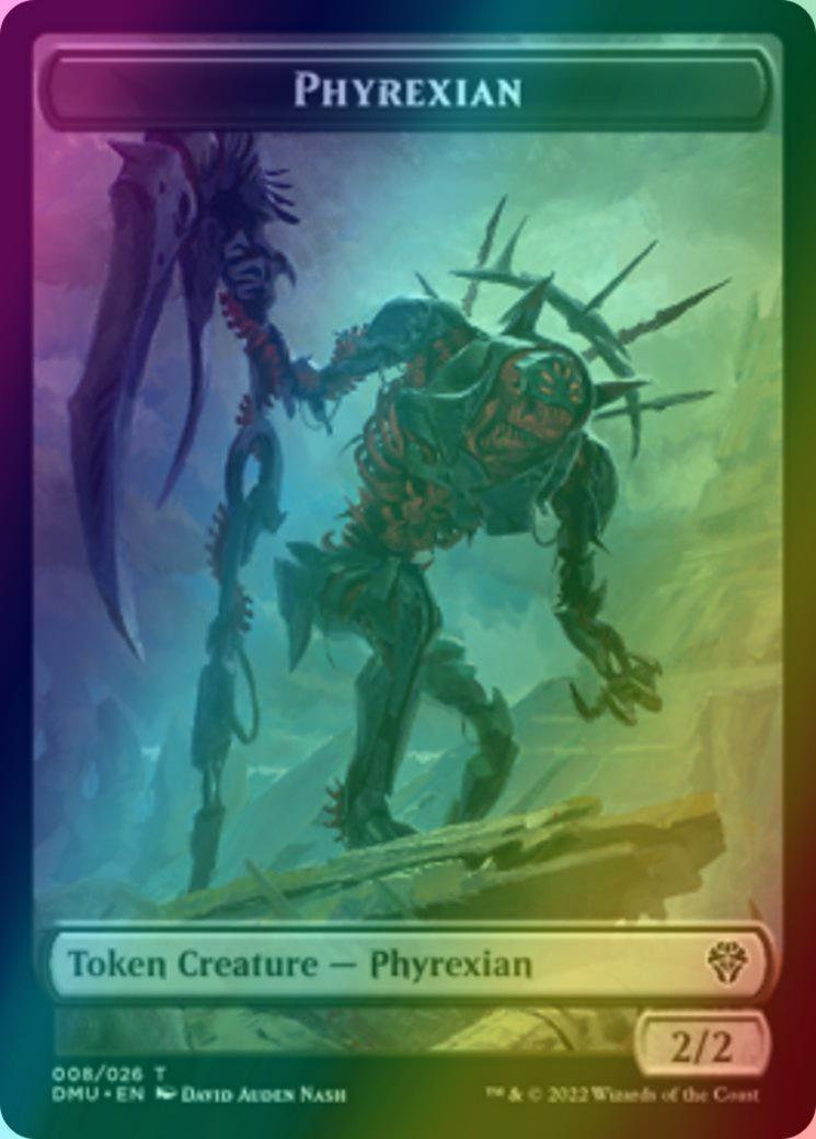 Bird Token (06) // Phyrexian Token (08) [DMU/DMU Set Symbol] [Dominaria United: Tokens] [Foil]