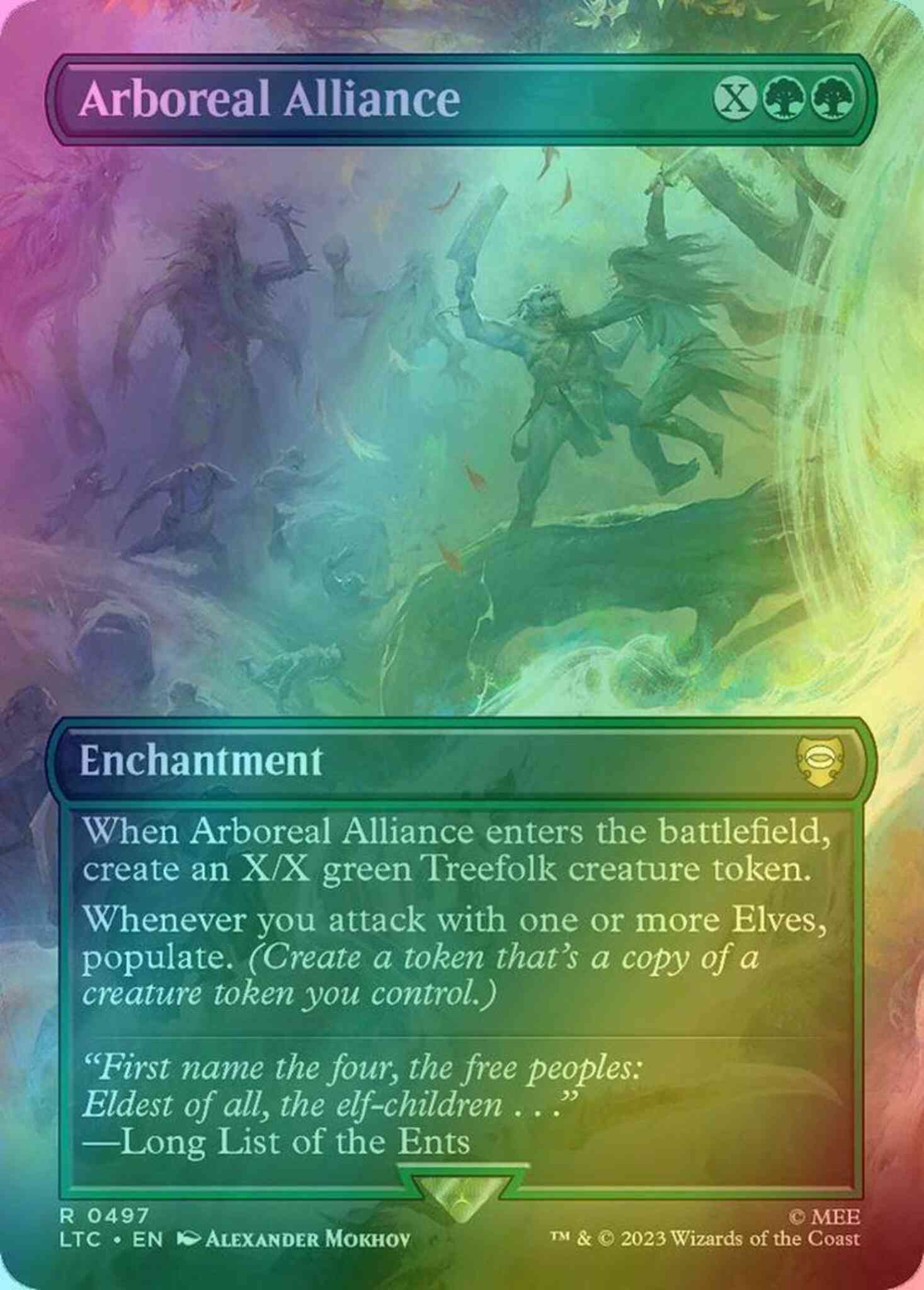 Arboreal Alliance [497] [Borderless] [The Lord of the Rings: Tales of Middle-earth: Commander] [Foil]