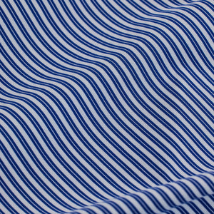 Dark Blue Stripes Stretch Shirt