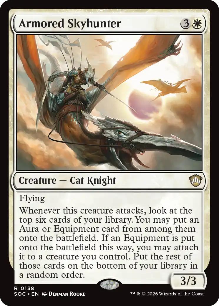 Armored Skyhunter [138] [Secrets of Strixhaven: Commander] [Non-Foil]