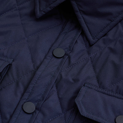 Navy Double Pocket Relaxed Fit Jacket