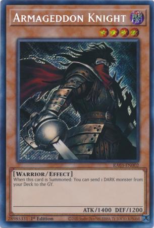 Armageddon Knight - RA03-EN002 - Secret Rare - 1st Edition
