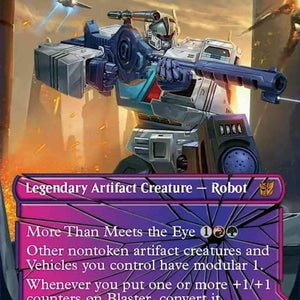 Blaster, Combat DJ // Blaster, Morale Booster [22] [Borderless] [Shattered Glass] [Universes Beyond: Transformers] [Non-Foil]