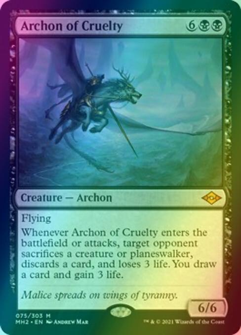 Archon of Cruelty [75] [Modern Horizons 2] [Foil]