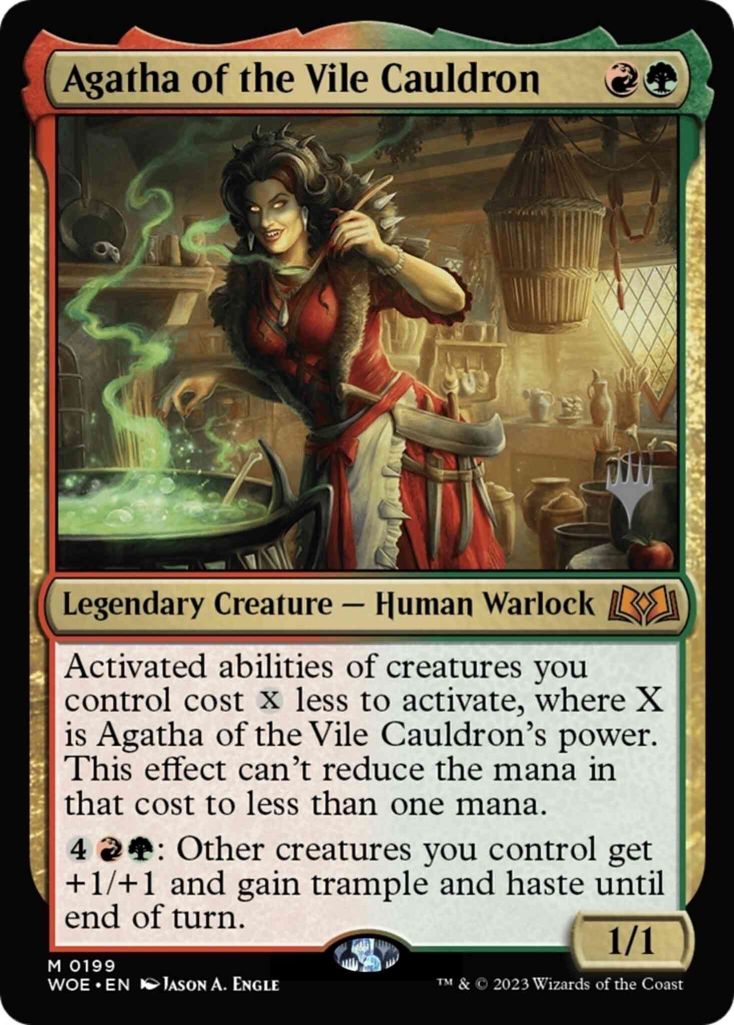 Agatha of the Vile Cauldron [199p] [Promo Pack] [Wilds of Eldraine: Promos] [Non-Foil]