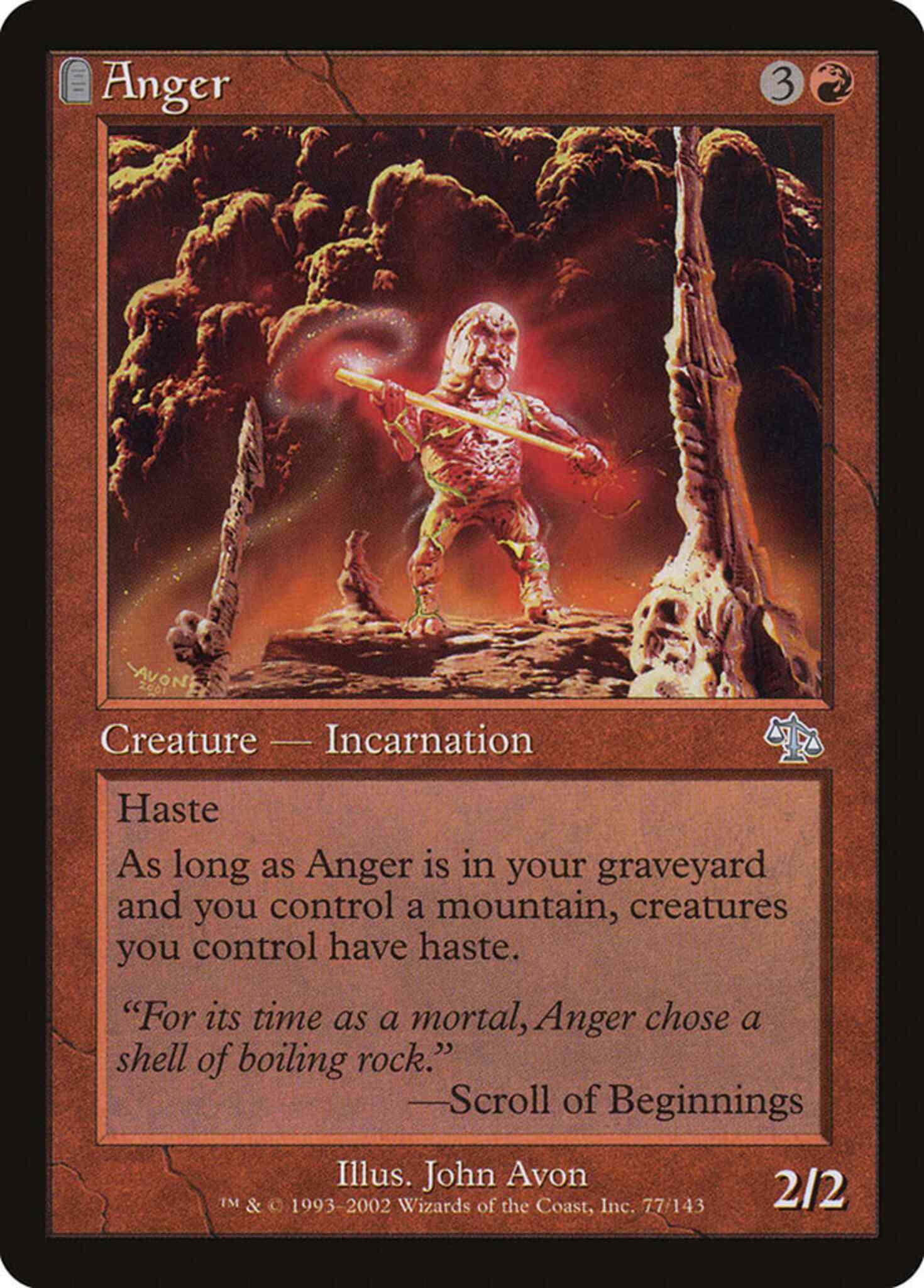 Anger [77] [Judgment] [Non-Foil]