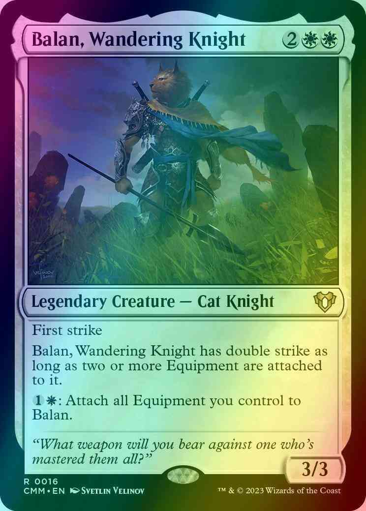 Balan, Wandering Knight [16] [Commander Masters] [Foil]