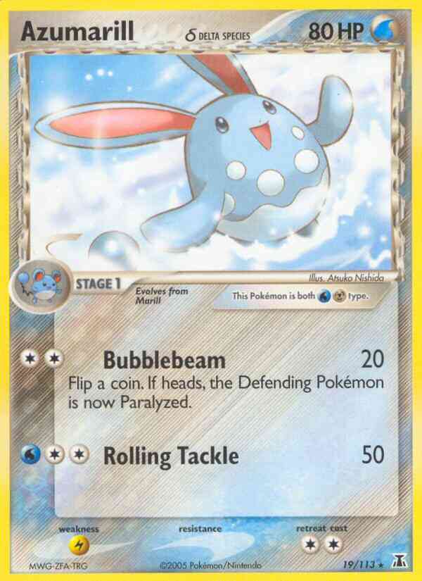 Azumarill δ - 19/113 - Rare [ex11-19] [Reverse Holo]