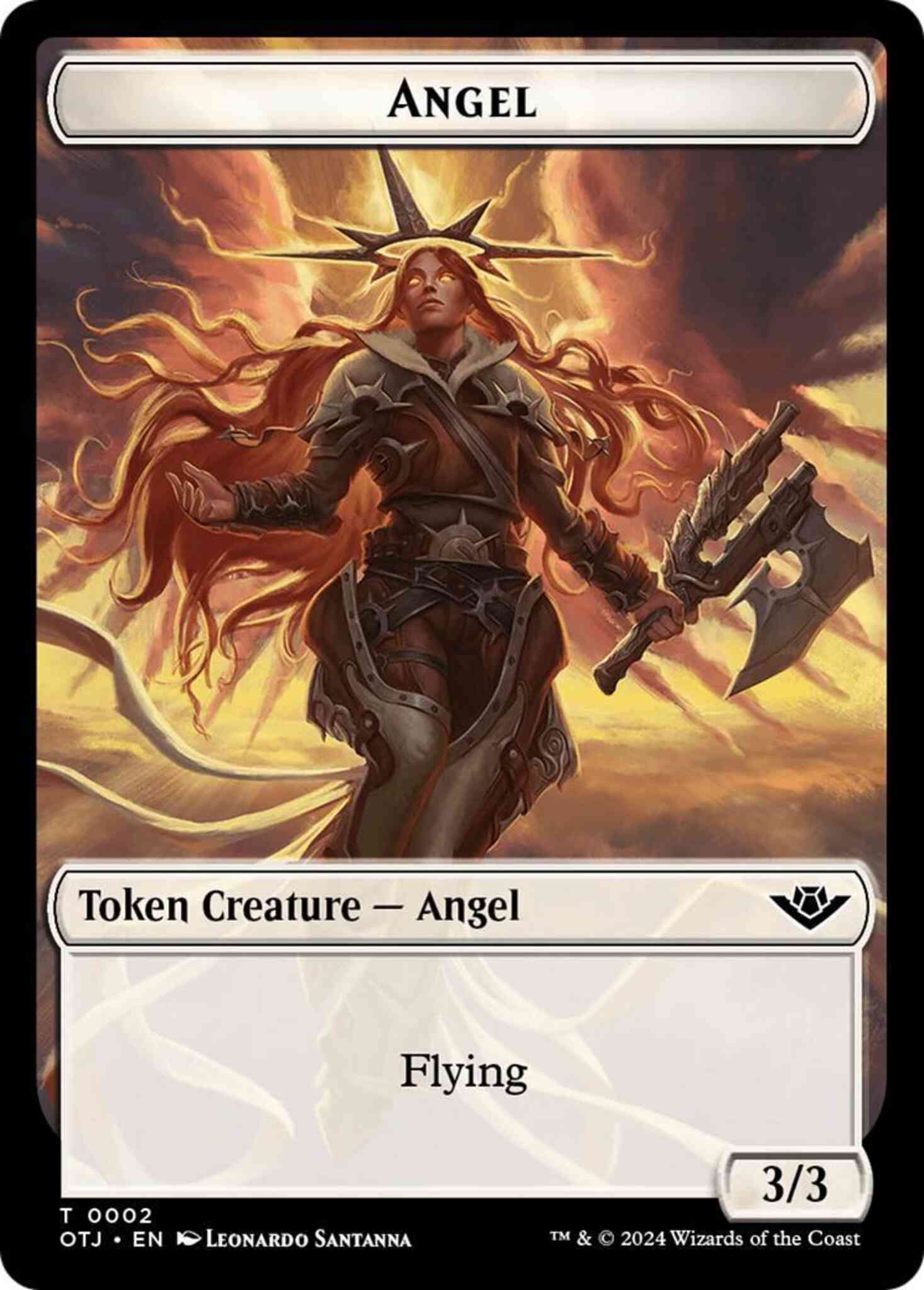 Angel Token (02) // Plot Token (20) [Outlaws of Thunder Junction: Tokens] [Non-Foil]