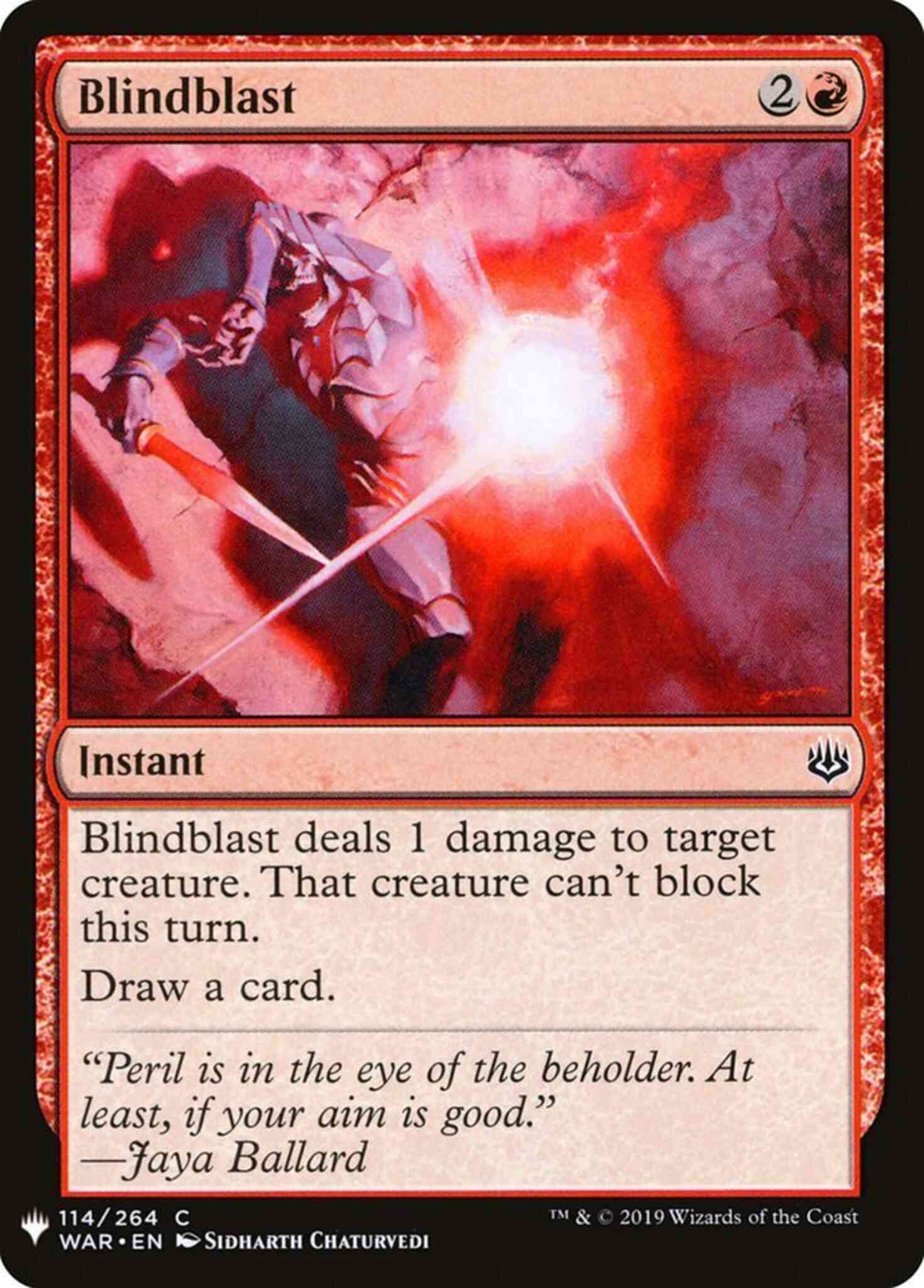 Blindblast [WAR-114] [The List] [Non-Foil]