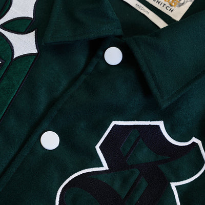 Legends Anarchy Dark Green Varsity Jacket