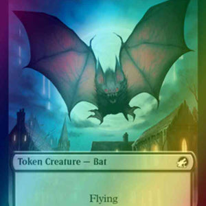 Bat Token (04) // Spirit Token (02) [Innistrad: Midnight Hunt: Tokens] [Foil]