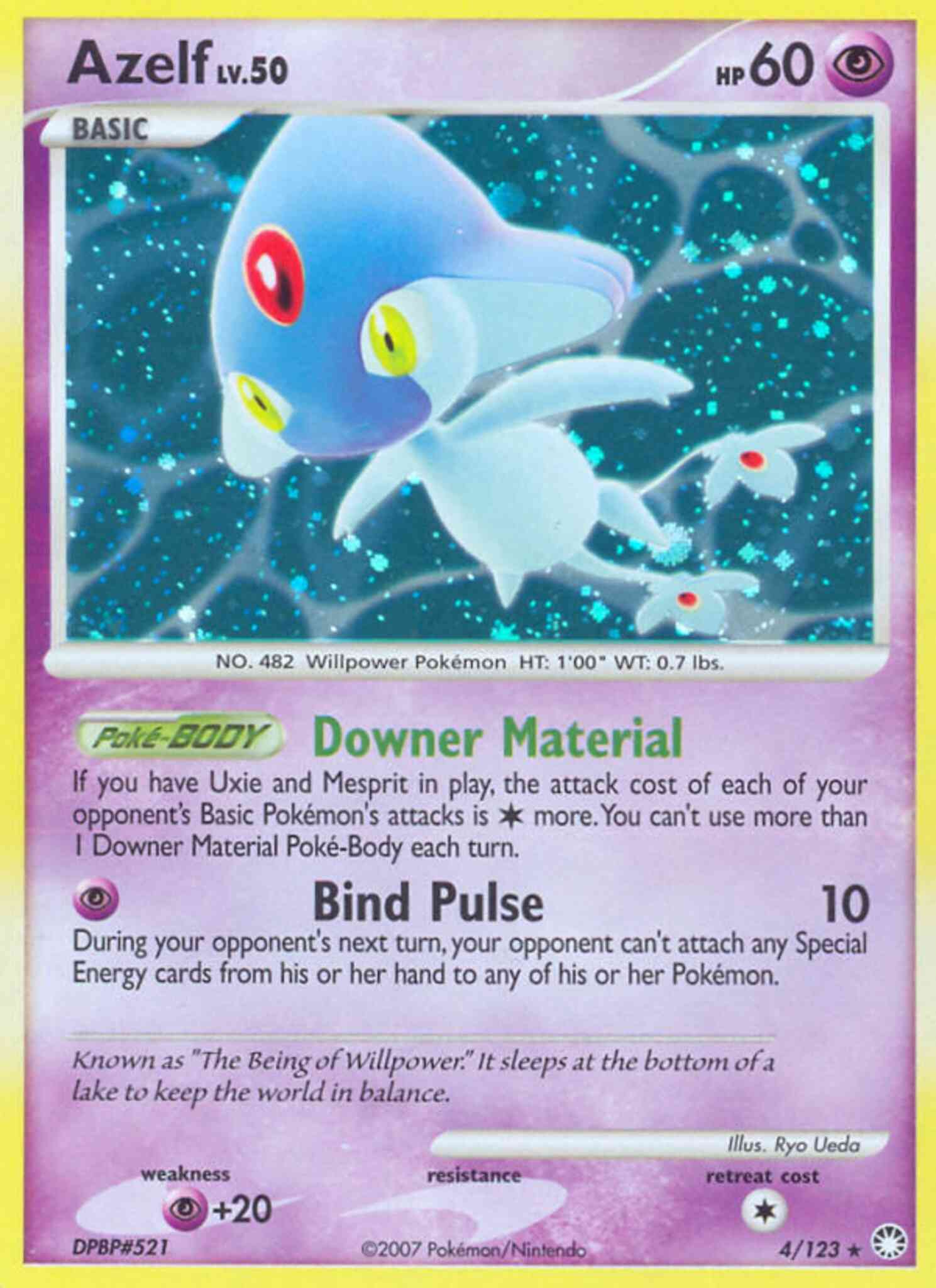 Azelf - 4/123 - Rare Holo [dp2-4] [Reverse Holo]