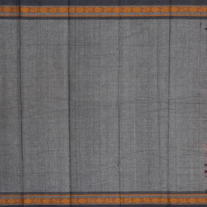 Pink Handloom Korvai Kanchi Cotton Saree With Annam Buttas