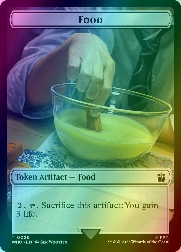 Alien Angel Token (11) // Food Token (26) [Universes Beyond: Doctor Who: Tokens] [Foil]
