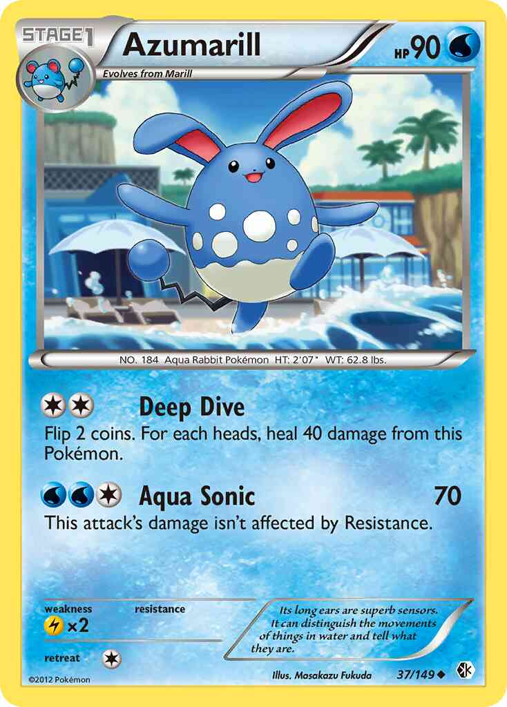 Azumarill - 37/149 - Uncommon [bw7-37] [Non-Holo]