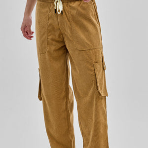 Light Brown Baggy Fit Cargo Pants