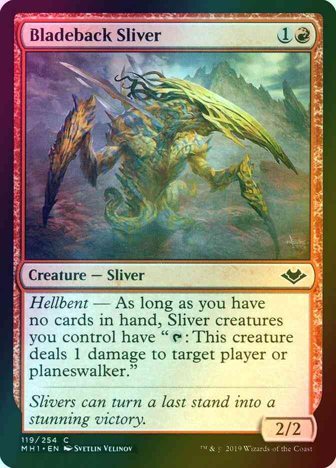Bladeback Sliver [119] [Modern Horizons] [Foil]