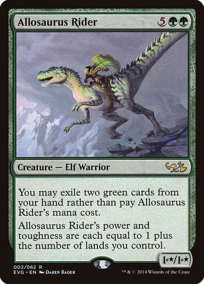 Allosaurus Rider [2] [Duel Decks Anthology: Elves vs. Goblins] [Non-Foil]