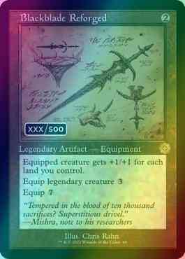 Blackblade Reforged - Serial Numbered [69z] [Retro Frame] [Schematic] [The Brothers' War Retro Artifacts] [Foil]
