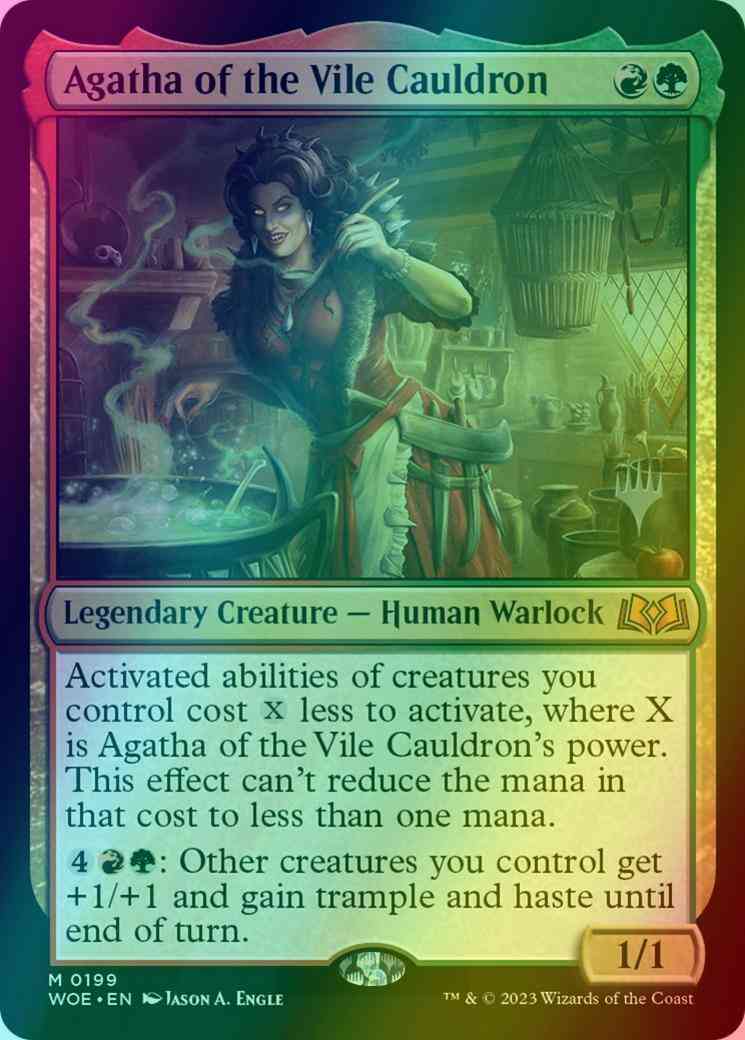 Agatha of the Vile Cauldron [199p] [Promo Pack] [Wilds of Eldraine: Promos] [Foil]