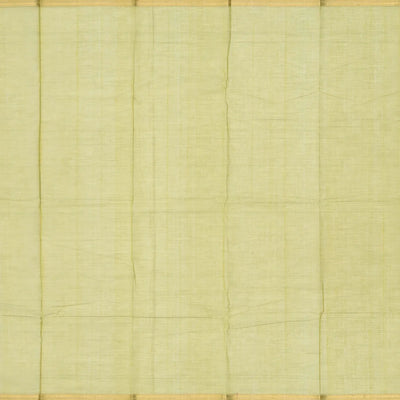 Cardamom Green Handloom Kanchi Cotton Saree With Annam Buttas