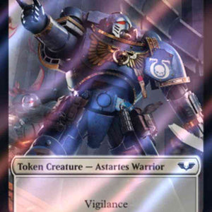 Astartes Warrior Token (01) // Clue Token (21) [Universes Beyond: Warhammer 40,000: Tokens] [Surge Foil]
