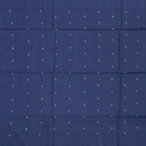 Light Blue Handwoven Tussar Silk Saree With Printed Chevron Motifs