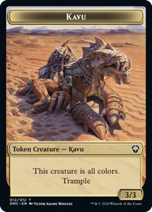 Beast Token (16) // Kavu Token (12) [DMU/DMC Set Symbol] [Dominaria United: Commander: Tokens] [Non-Foil]