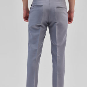 Light Grey Slim Fit Gurkha Trousers
