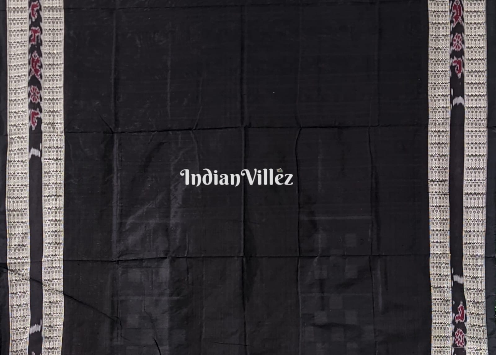 Green Black Odisha Ikat Pasapali Bichitrapuri Silk Saree