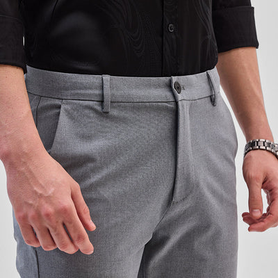 Grey Slim Fit Trousers