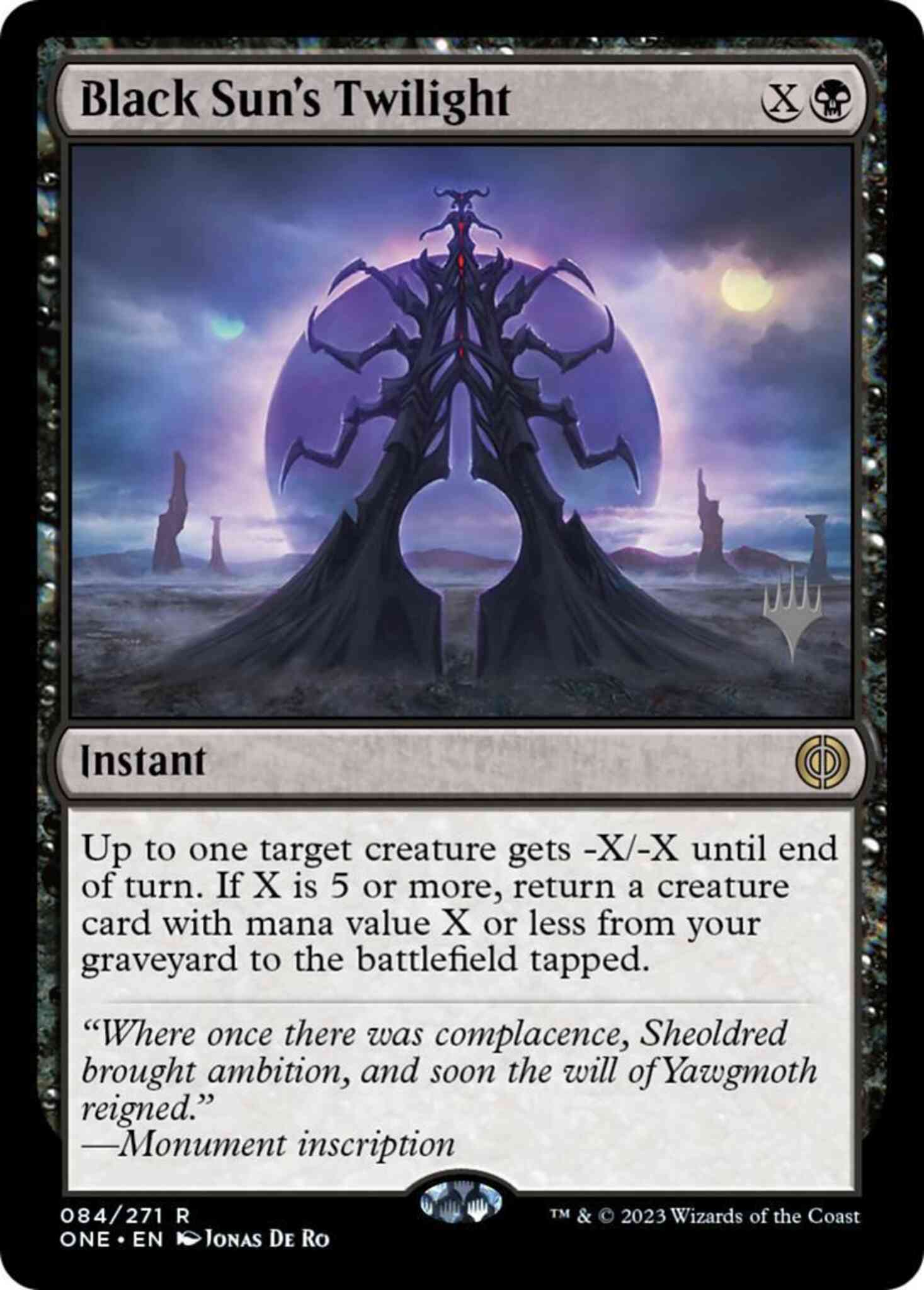 Black Sun's Twilight [84p] [Promo Pack] [Phyrexia: All Will Be One: Promos] [Non-Foil]