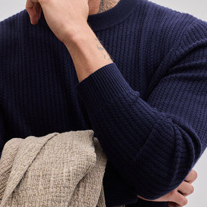 Navy Knitted Sweater