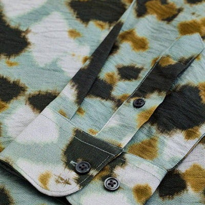 Green Textured Abstract Shirt