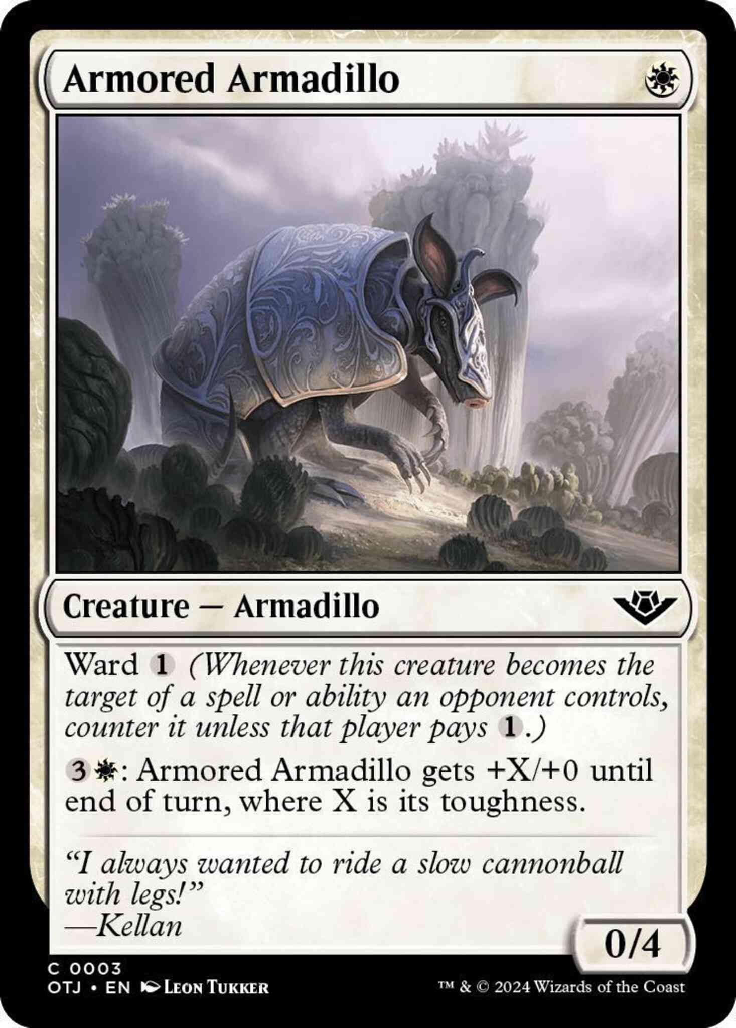 Armored Armadillo [3] [Outlaws of Thunder Junction] [Non-Foil]