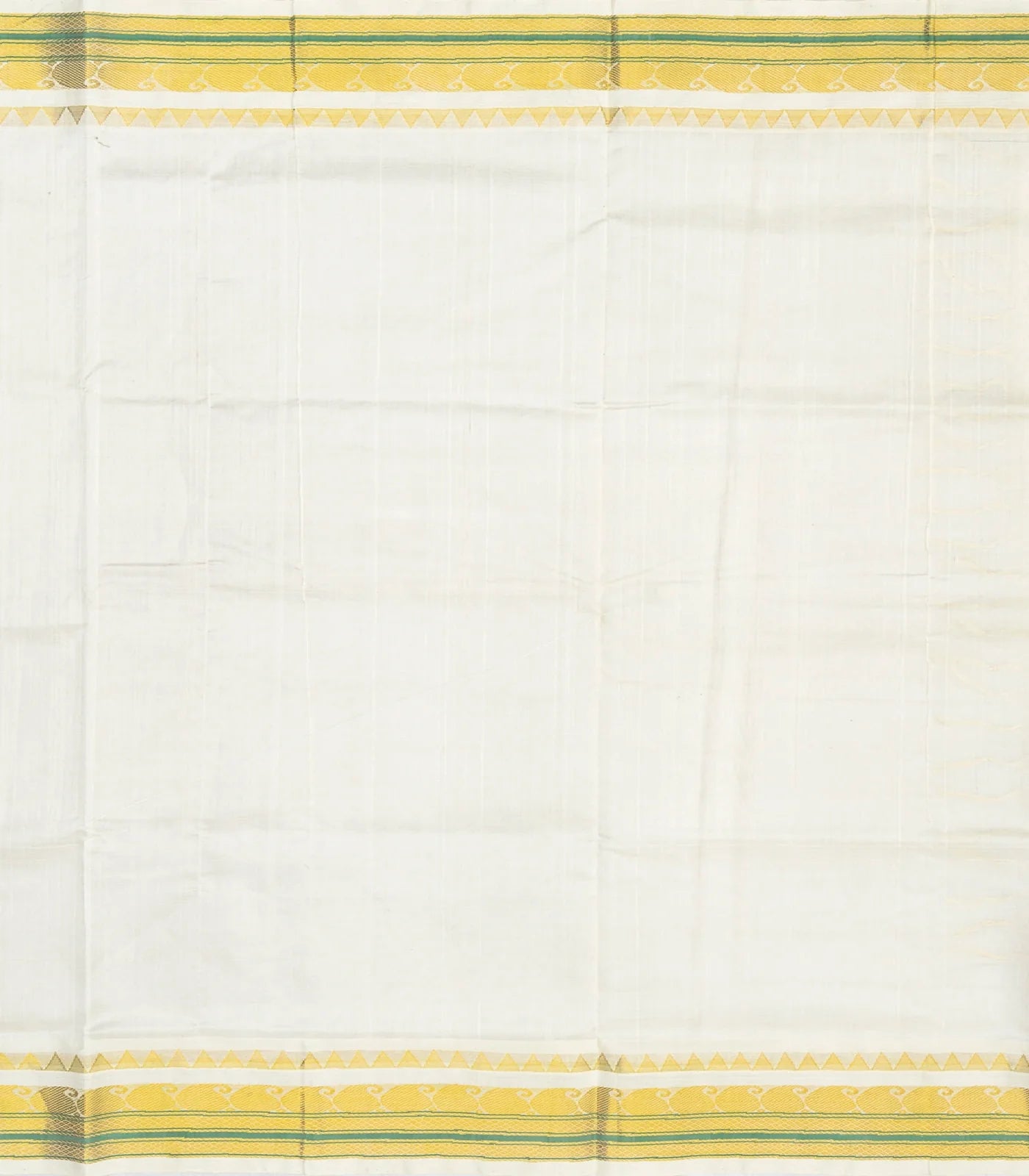 Dark Brown Handloom Korvai Silk Cotton Saree With Contrast White Border