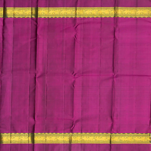 Off White Handloom Kanchipuram Korvai Silk Saree With Stripes & Buttas