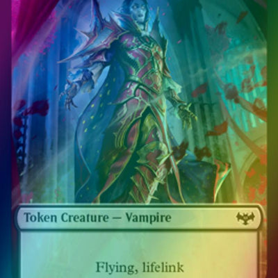 Blood Token (17) // Vampire Token (07) [Innistrad: Crimson Vow: Tokens] [Foil]