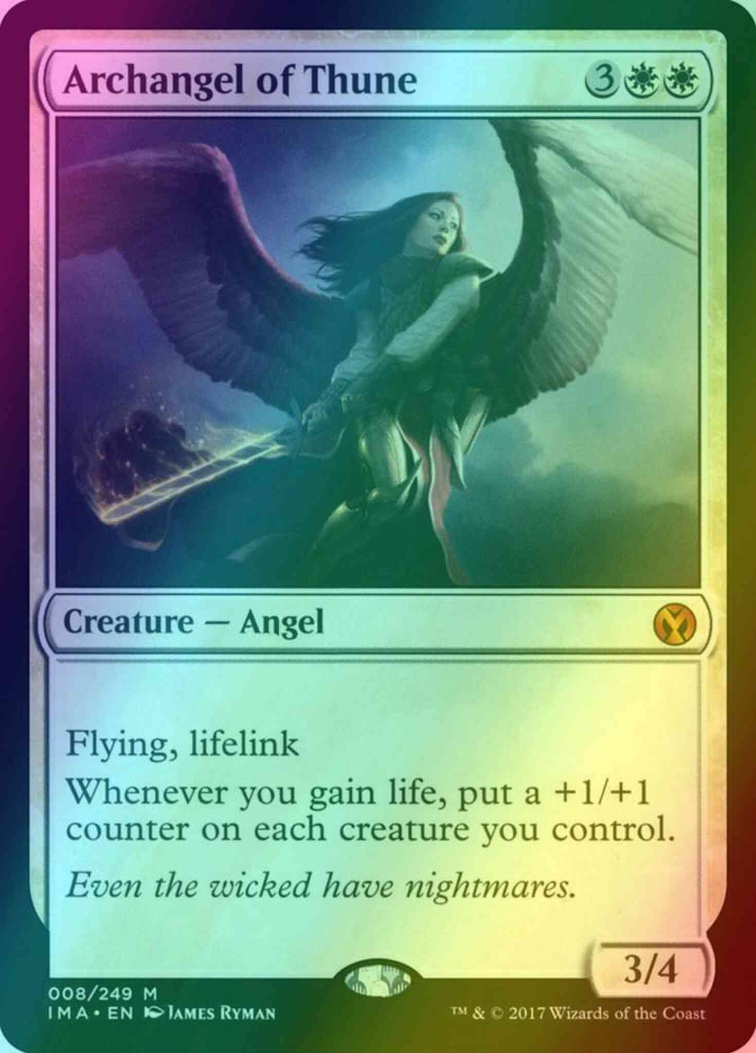 Archangel of Thune [8] [Iconic Masters] [Foil]
