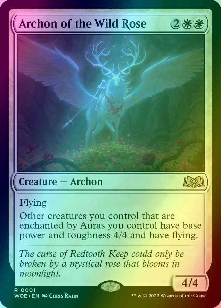 Archon of the Wild Rose [1] [Wilds of Eldraine] [Foil]