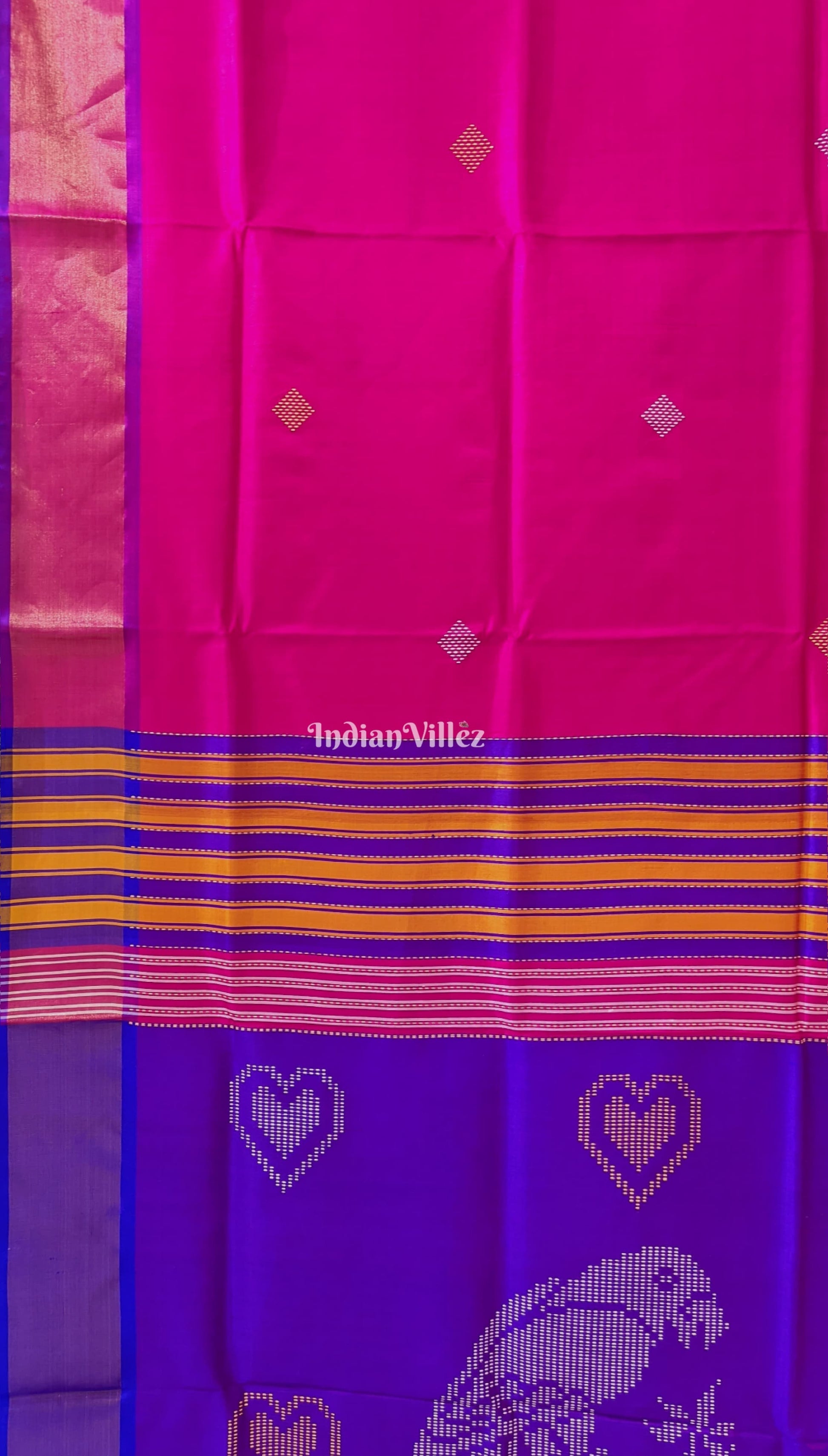 Violet Rani Handwoven Soft Silk Saree