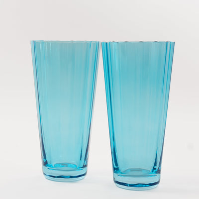 Estelle Colored Sunday High Balls - Set of 2 {Ocean Blue}