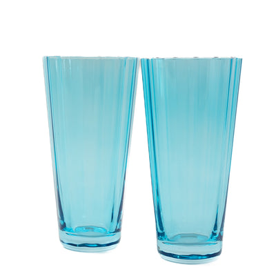 Estelle Colored Sunday High Balls - Set of 2 {Ocean Blue}