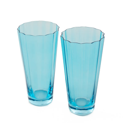 Estelle Colored Sunday High Balls - Set of 2 {Ocean Blue}