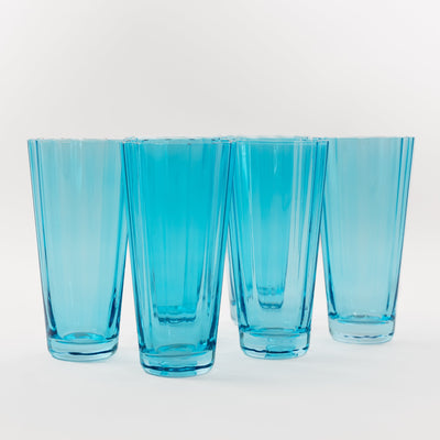 Estelle Colored Sunday High Balls - Set of 6 {Ocean Blue}
