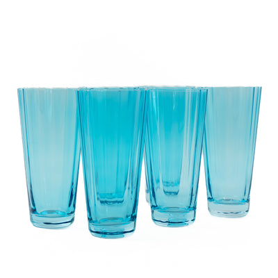 Estelle Colored Sunday High Balls - Set of 6 {Ocean Blue}