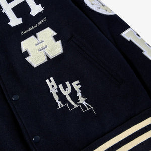 HUF | YEAR CLASSIC H VARSITY JACKET 'NAVY'
