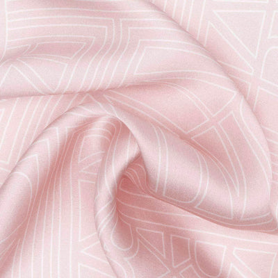 Rare Rabbit Men's Dani Beige Silk Fabric Monogram Print Pocket Square